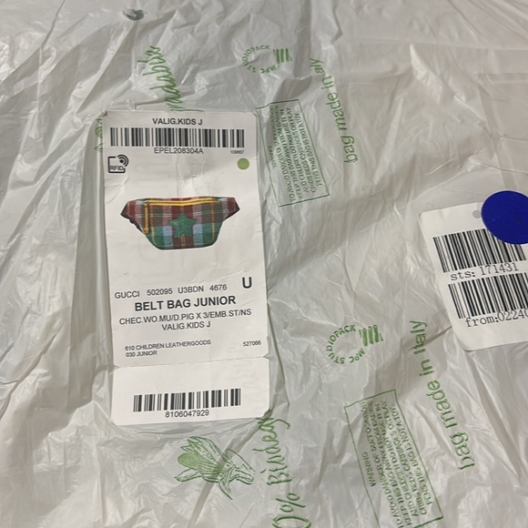 Gucci New Waist Bag Bum Bag 502095 Check Multicolor - Picture 7 of 7